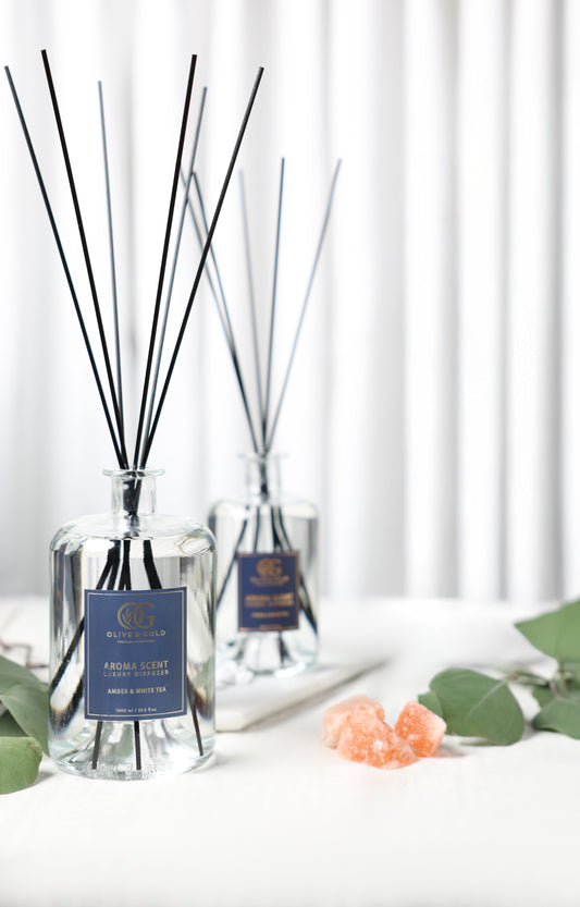 Amber & White Tea Reed Diffuser