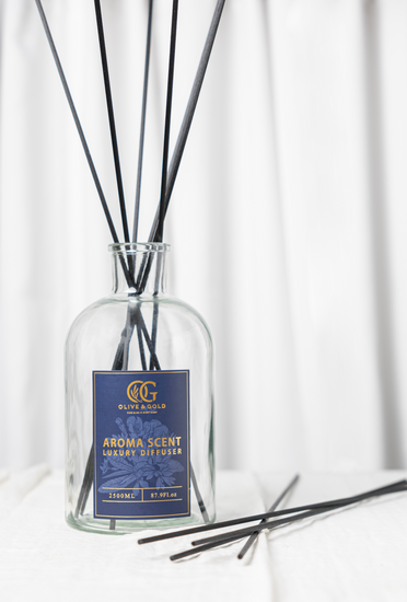 Olive and Gold Luxury Reed Diffuser 2500ml Empty Jar Product Page